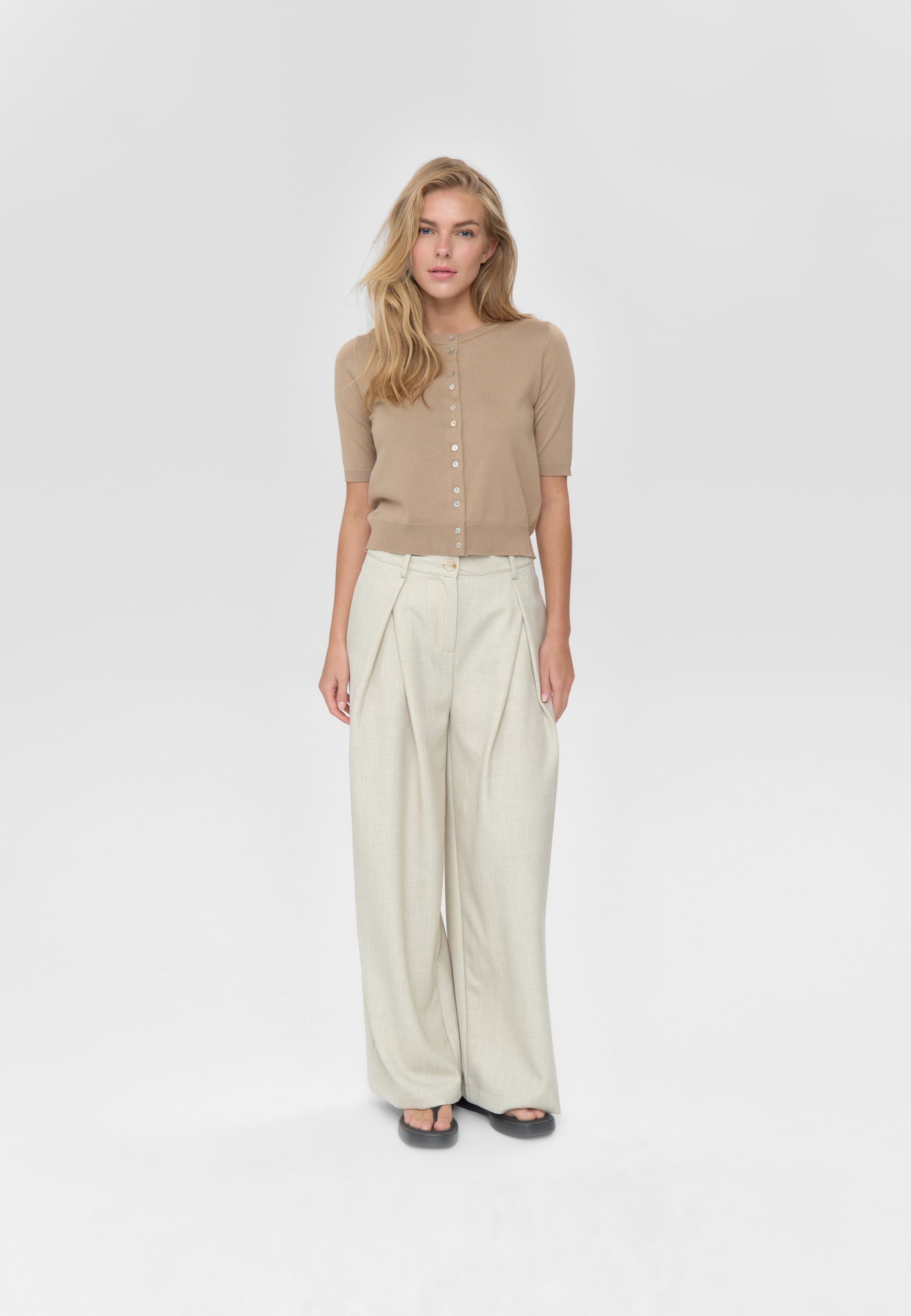 moves Pollana cardigan 4635 Jumper 1114 Travetine