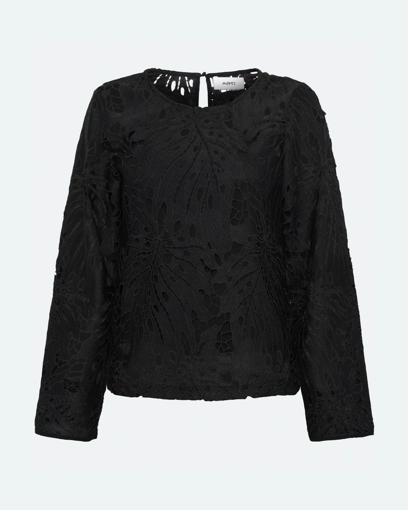 moves Reica Blouse 4208 Long Sleeved Blouse 999 Black