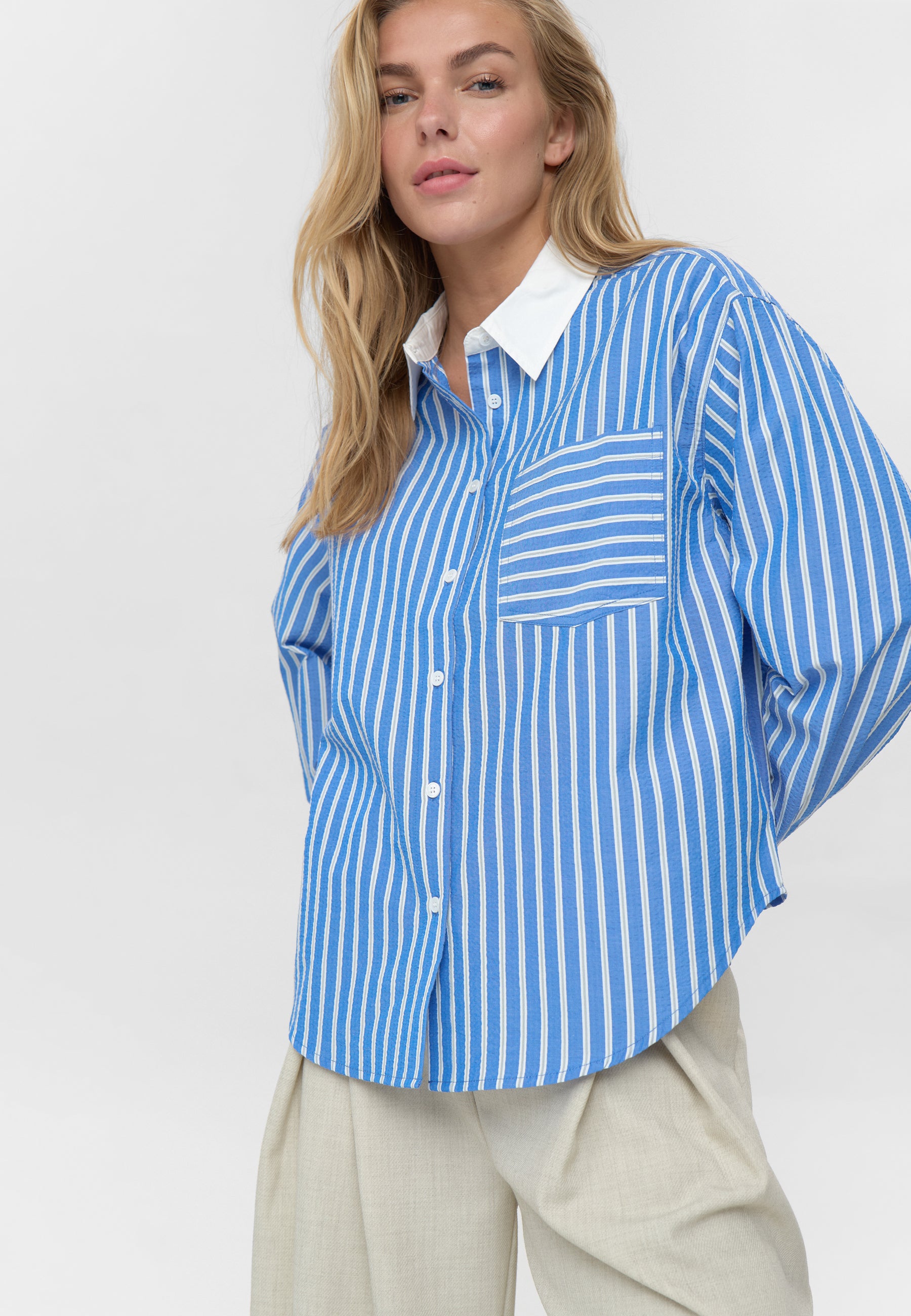 moves Rhonie shirt 4626 Long Sleeved Shirt 4148 Victoria Blue