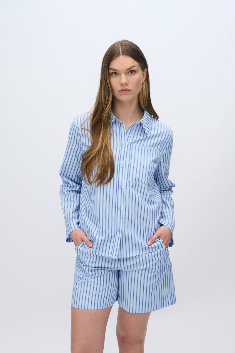 moves Rosalina striped long sleeved shirt 4299 Long Sleeved Shirt 1001 Light Blue