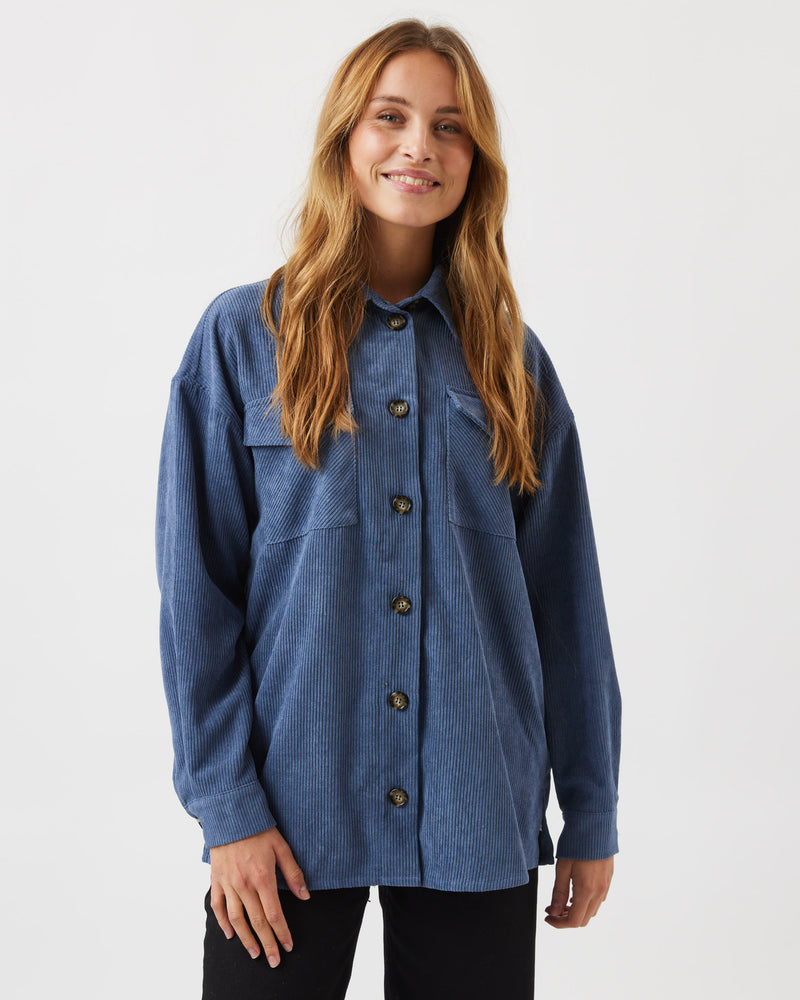 moves Savisa overshirt 1188 Long Sleeved Shirt 8402 Moonlight Blue