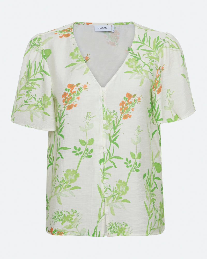 moves Somaro short sleeved blouse 4289 Short Sleeved Blouse 004 Broken White