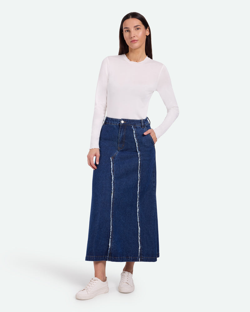 moves Uvela 2335 Skirt Maxi Skirt 1003 Dark Blue